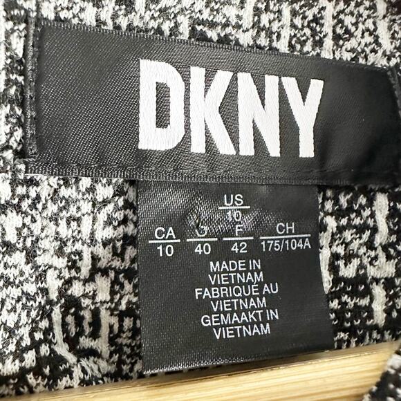 DKNY Women's Textured-Knit Belted Fit & Flare Dress Size US 10 - Picture 3 of 10